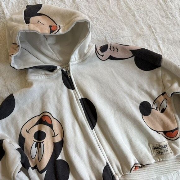 Zara Mickey Mouse Zip Up Sweater Size 2-3 Years - Picture 1 of 6